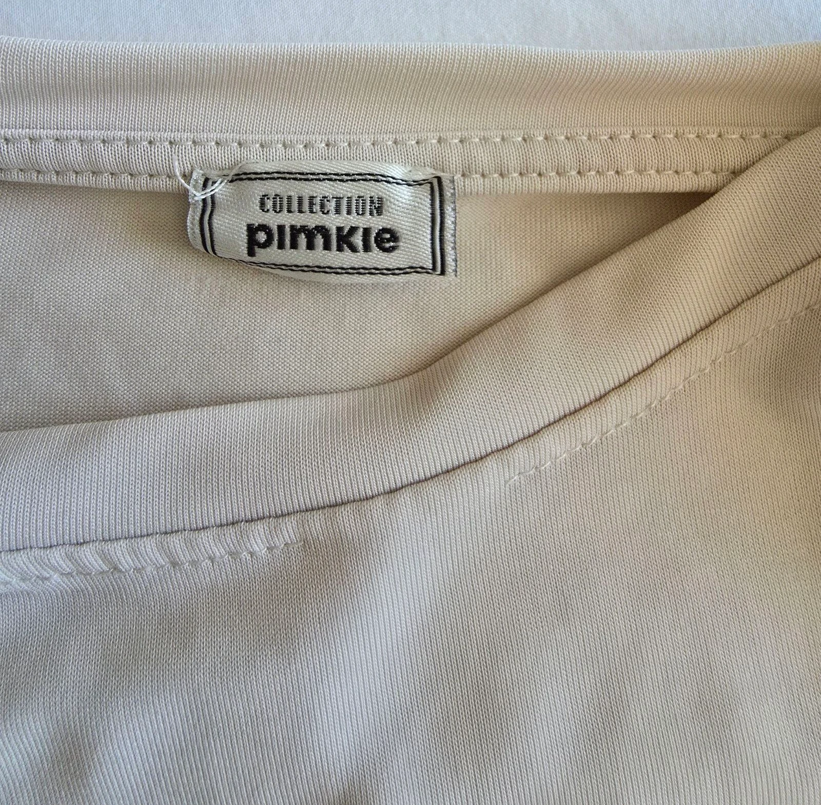 Camiseta beige crudo Pimkie M 38 con hombreras estilo retro – photo 5